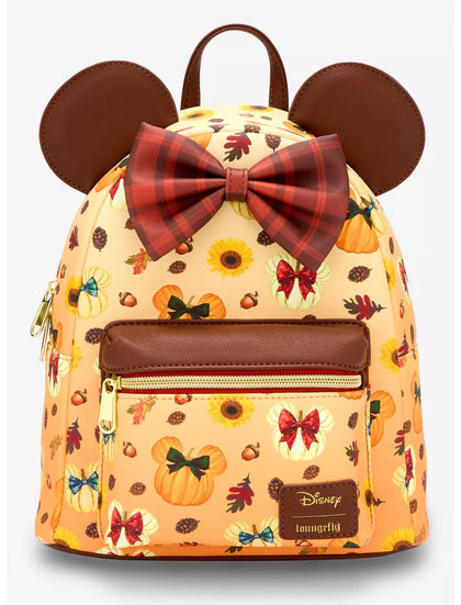 Loungefly Disney Minnie Mouse Fall Pumpkin Mini Mochila