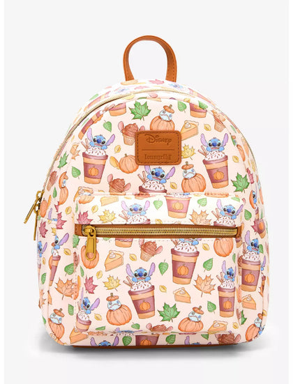 Loungefly Disney Stitch Pumpkin Spice Latte Mini Mochila