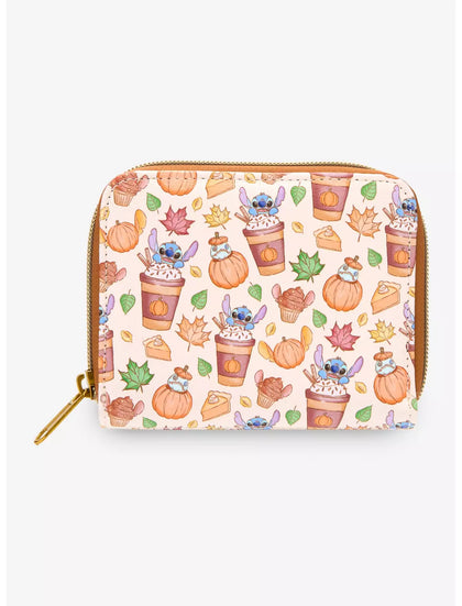 Loungefly Disney Stitch Pumpkin Spice Latte Cartera