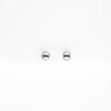 Aretes Minimalistas Plateados Mediano