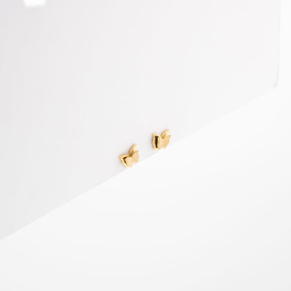 Aretes De Mariposa Brillante Amarillo