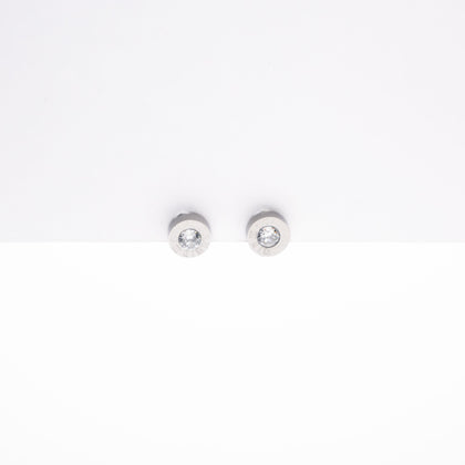 Aretes De Reloj Con Circonia