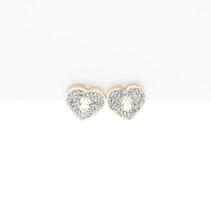 Aretes De Corazón Strass