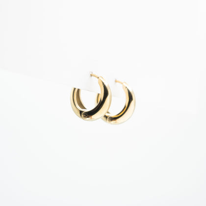 Aretes De Argolla Dorado