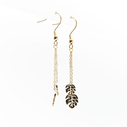 Aretes Multicadena Hojas
