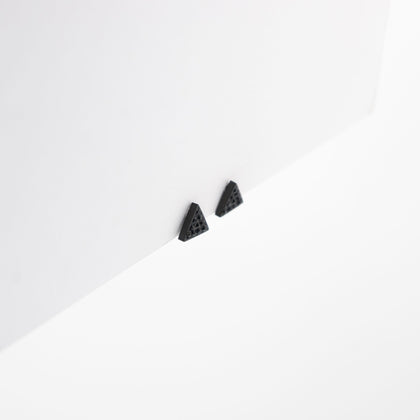 Aretes Triangulares Strass Negro