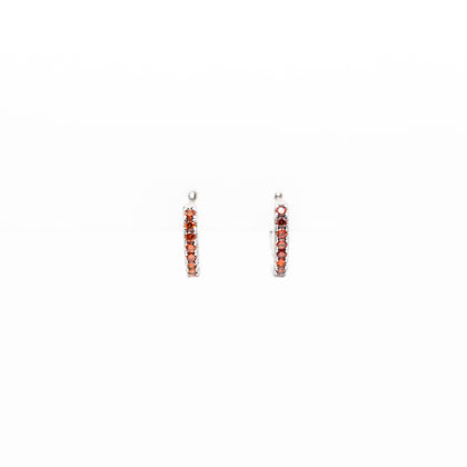 Aretes De Strass Rojo
