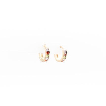Aretes Strass Colores