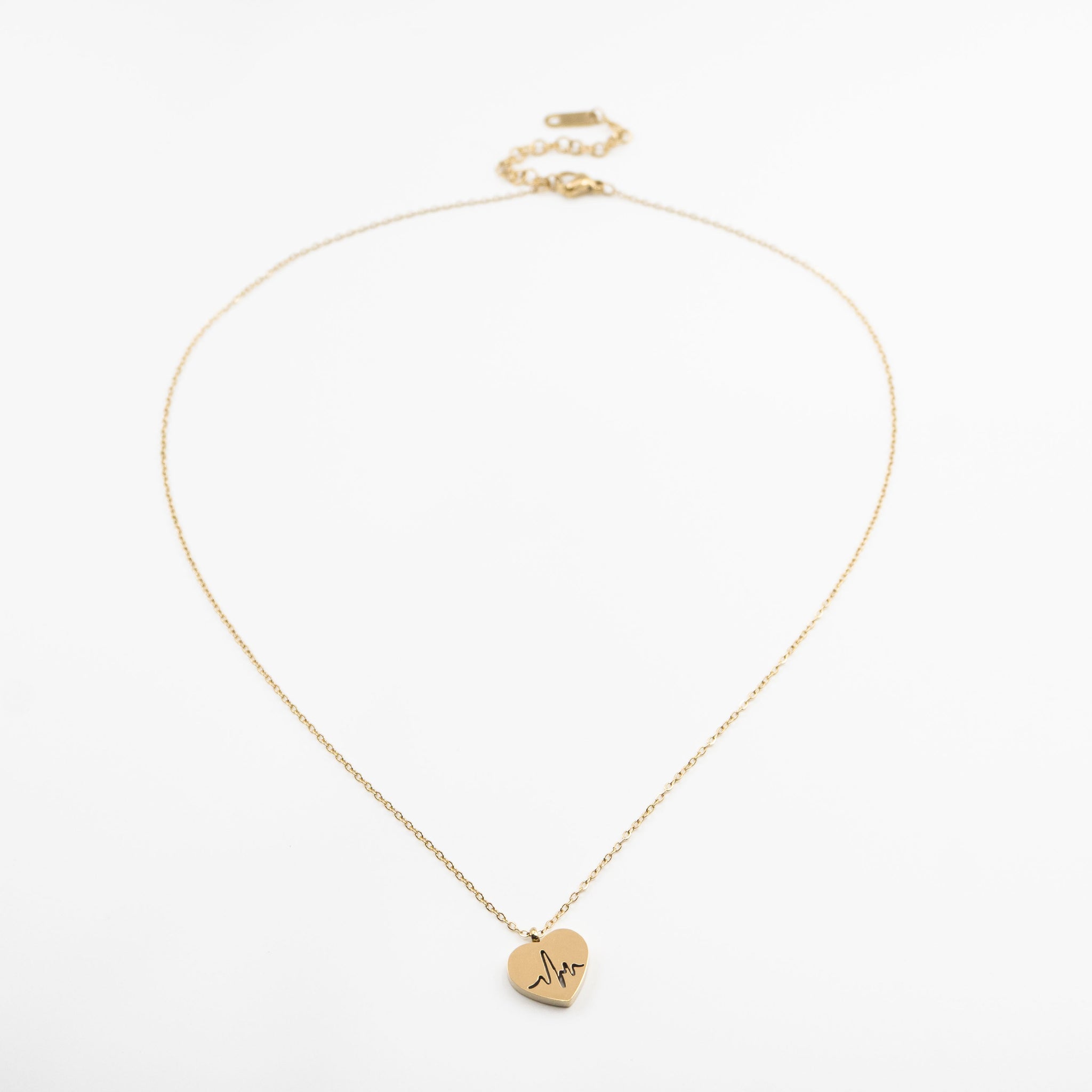 Collar Con Dije De Corazón Y Latido
