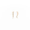 Aretes Ondulados Strass
