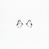 Aretes Plateados Con Circonia