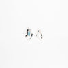 Aretes Plateados Con Circonia