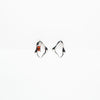Aretes Plateados Con Circonia