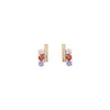 Aretes Dorados De Circonia Y Strass