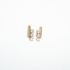 Aretes Dorados De Circonia Y Strass