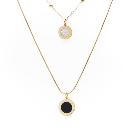 Collar Multicadena Reloj