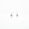 Aretes Plateados Con Franja Strass
