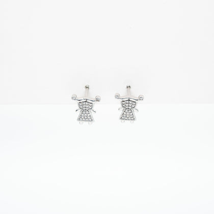 Aretes En Forma De Niña Strass