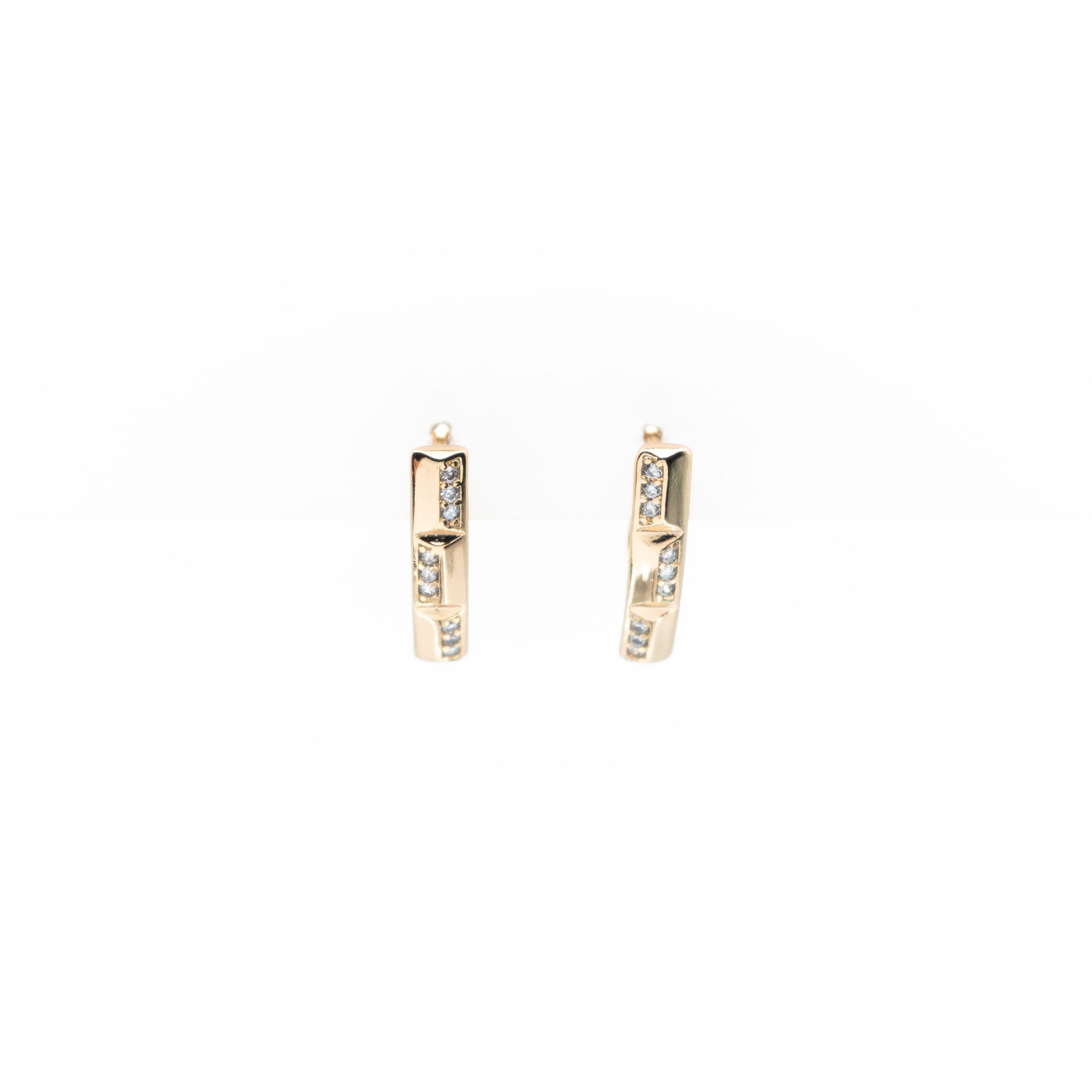 Aretes Dorados Strass