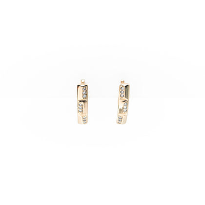 Aretes Dorados Strass