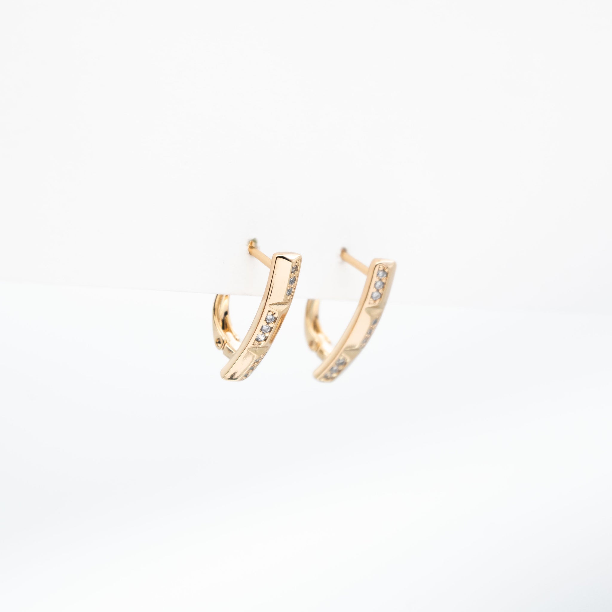Aretes Dorados Strass