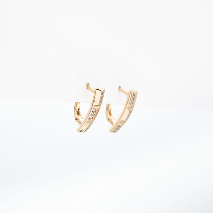 Aretes Dorados Strass