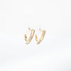 Aretes Dorados Strass