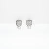 Aretes Plateados Con Strass