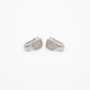 Aretes Plateados Con Strass