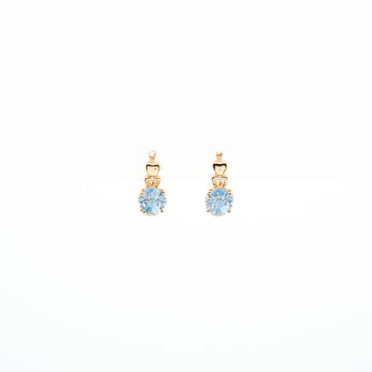 Aretes De Argolla Circonia
