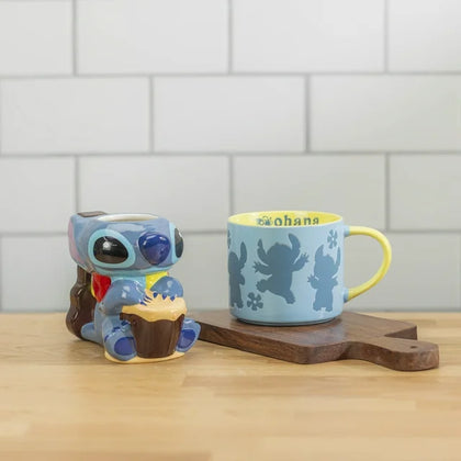 Stitch Taza Dos Piezas Set