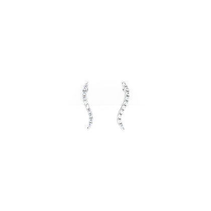 Aretes Ondulados Strass