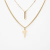 Collar Multicadena Cruz