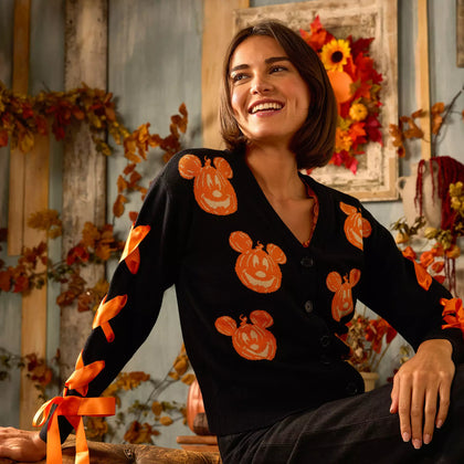 Mickey Mouse Jack-o'-Lantern Cardigan Calabaza
