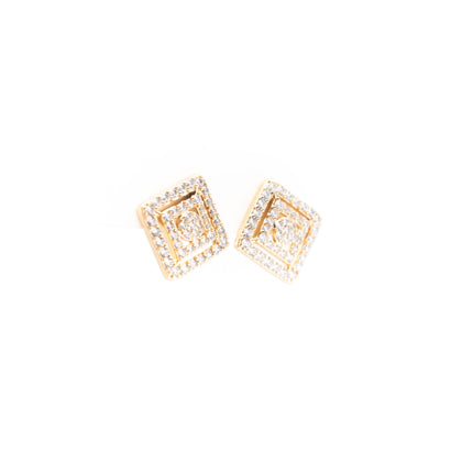 Aretes De Rombo Strass