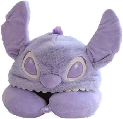 Stitch Almohada De Viaje Morado Azul