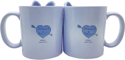 Disney Donald Duck & Dizzy Duck Pareja Amor Set Tazas Pato Donald Y Daisy