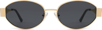 Lentes Retro Dorados Ovalado