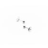 Aretes Studs Plateados