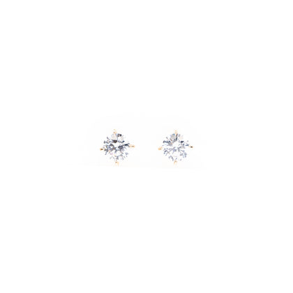 Aretes Dorados De Cubic Zirconia