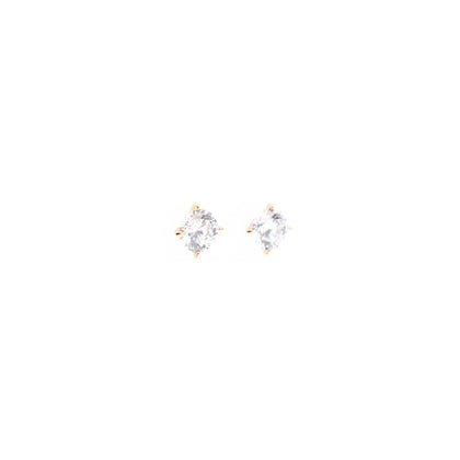 Aretes Dorados De Cubic Zirconia