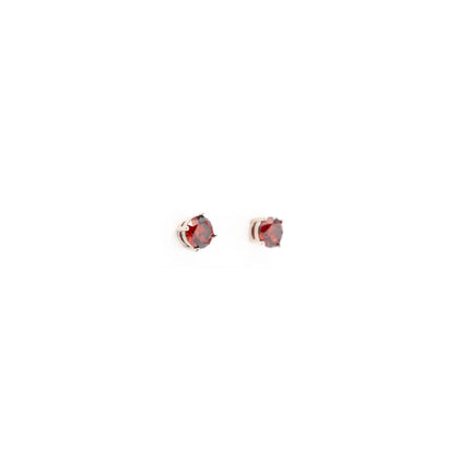 Aretes De Cubic Zirconia Rojo