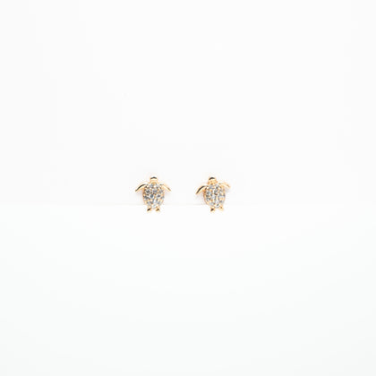 Aretes De Tortuga Strass