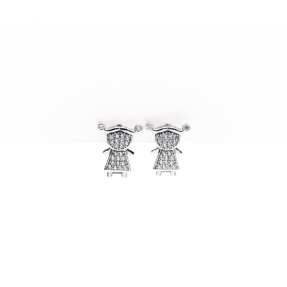 Aretes Charm Niña Strass
