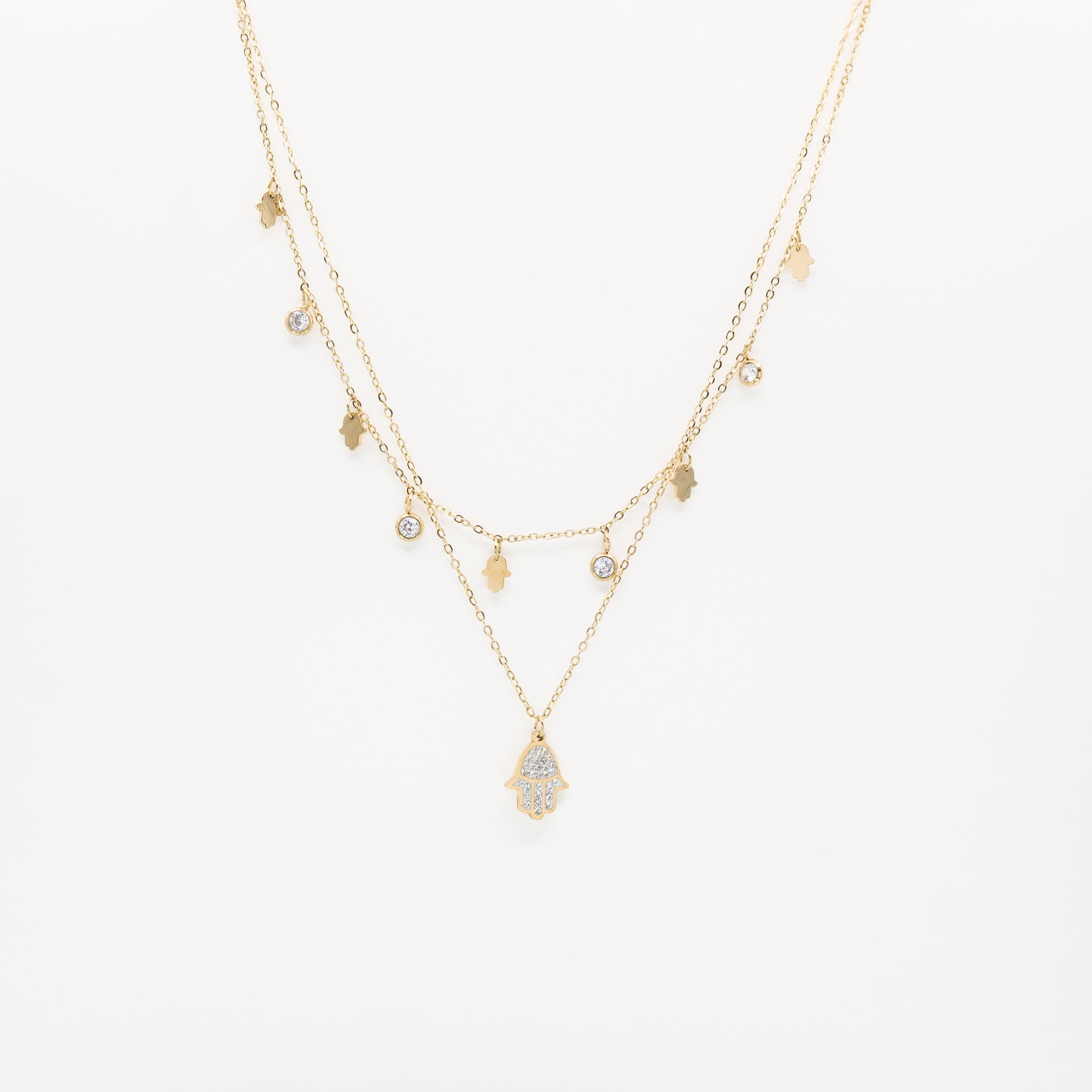 Collar Multicadena Manos