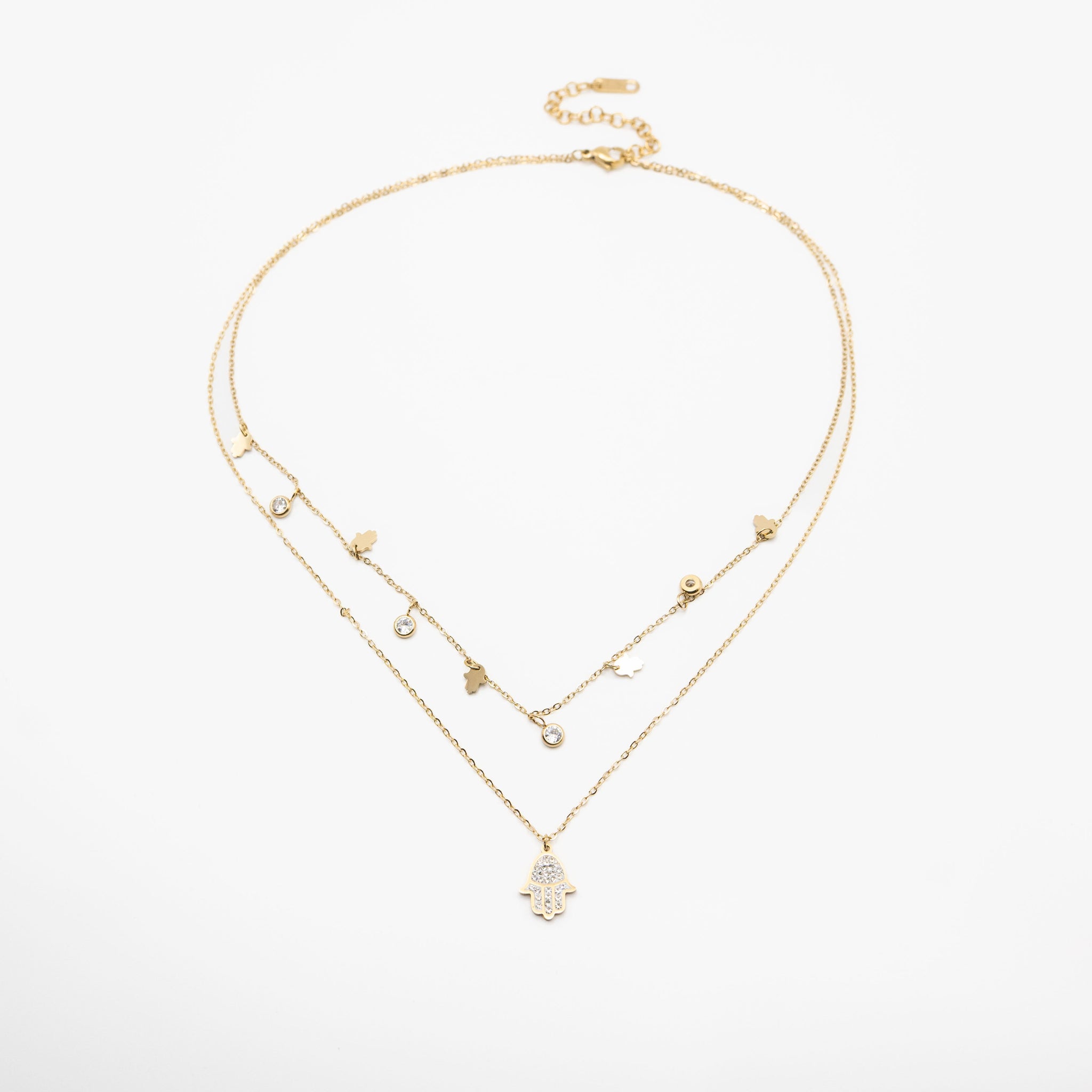Collar Multicadena Manos