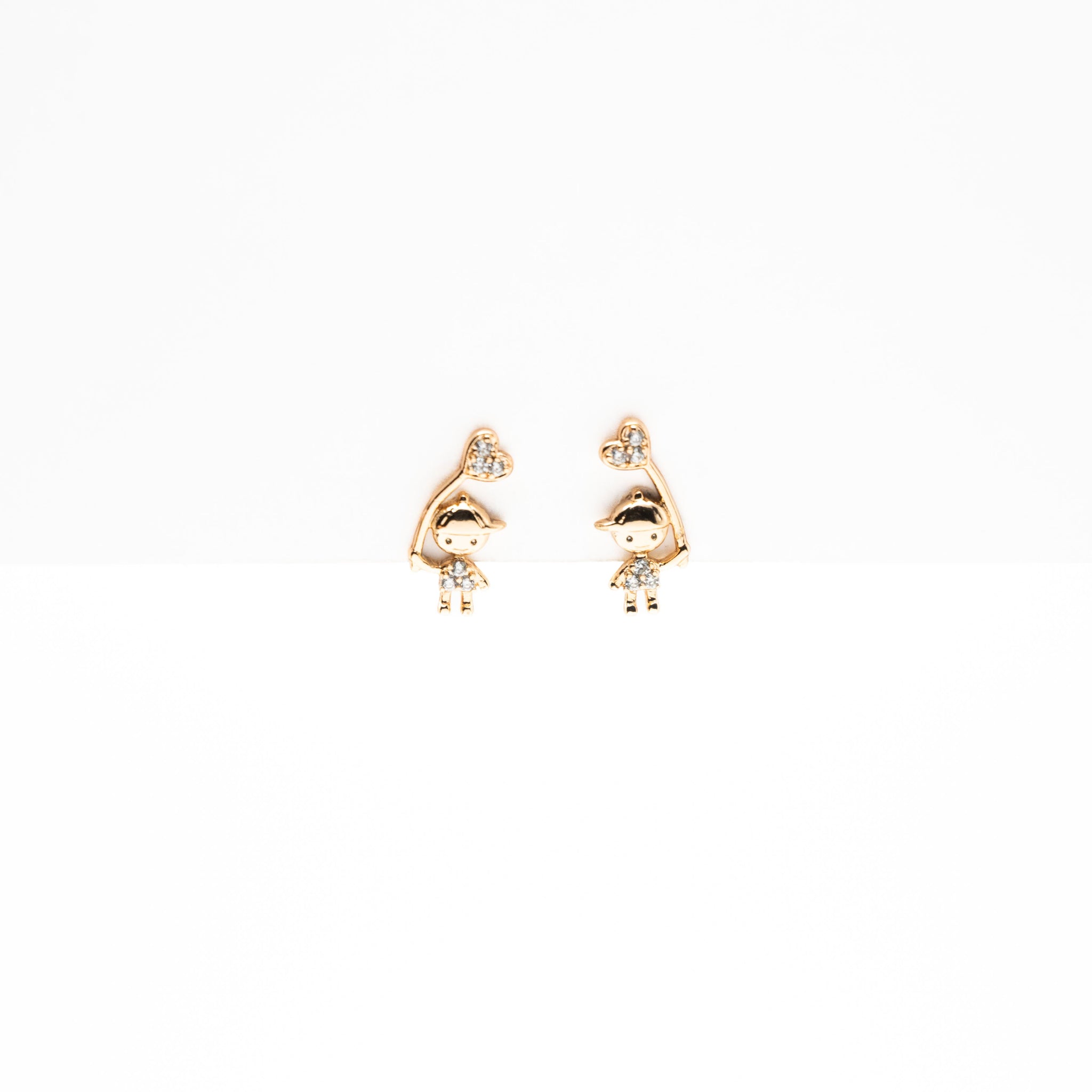 Aretes Niño Con Globo Strass