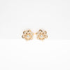 Aretes Entrelazo Dorado Strass