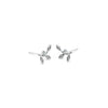 Aretes De Rama Strass
