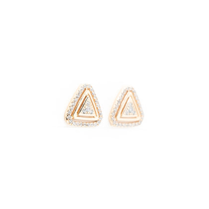 Aretes De Triángulo Con Strass